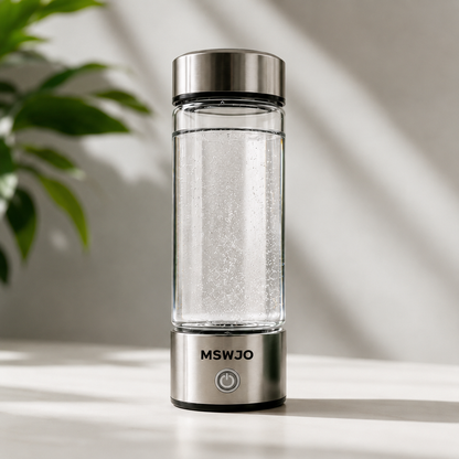 Hydrogen Glass Water Bottle